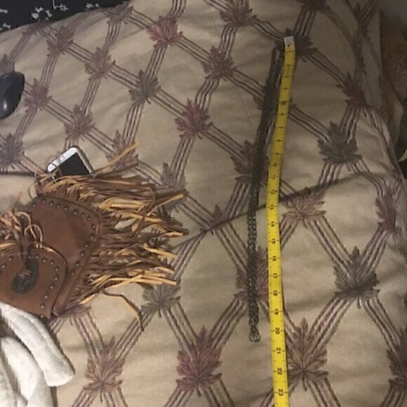 Y2K Fringe Crossbody Bag, Steampunk Chain Shoulder Bag, Trendy Studded Purse - Picture 8 of 8